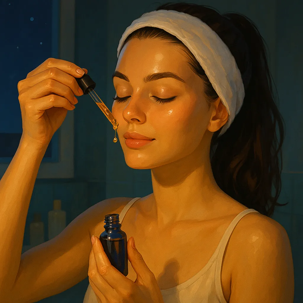 استفاده از سرم شب در روتین پوستی