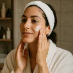 روتین پوستی روزانه با کرم مرطوب‌کننده