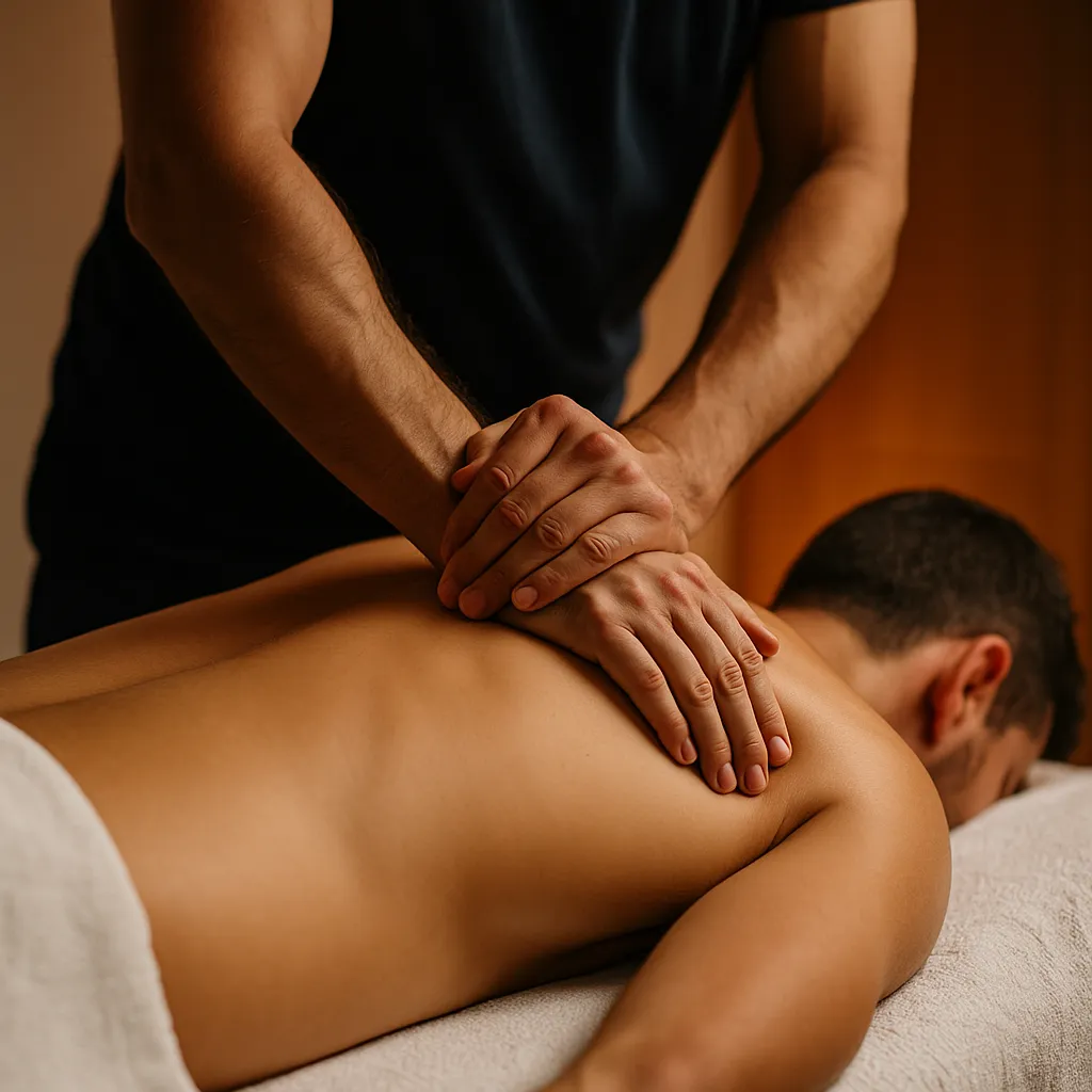 اجرای ماساژ دیپتیشو توسط ماسور حرفهای مرد