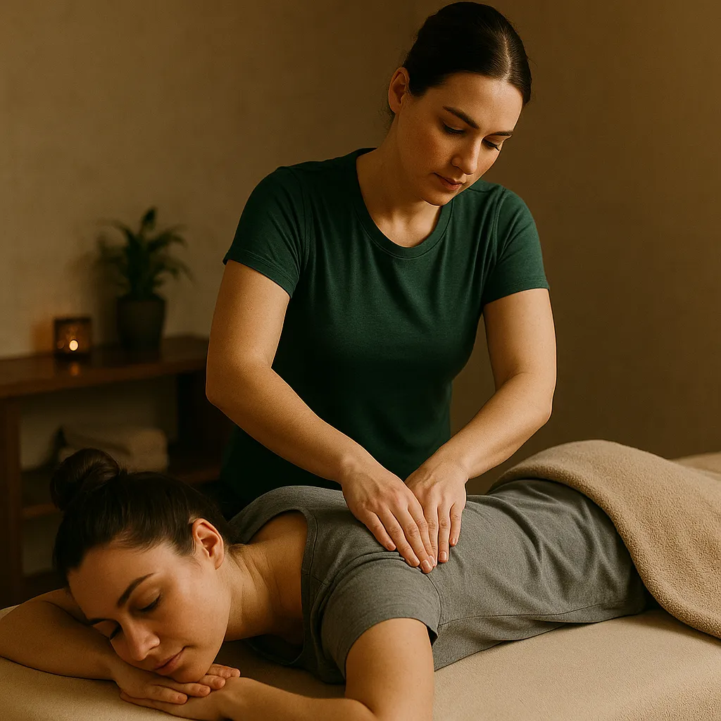 ماساژ دیپتیشو (بافت عمیق) در فضای آرام و حرفهای