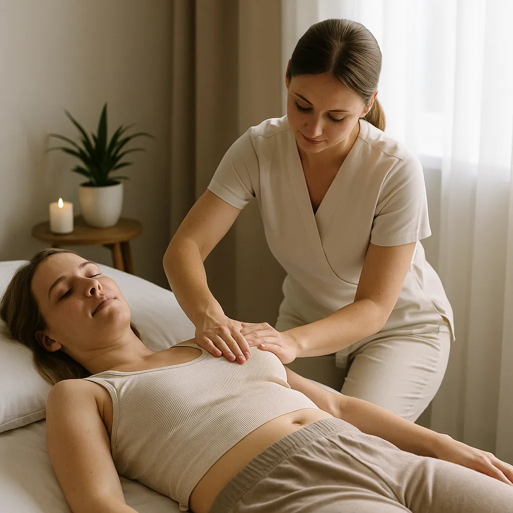 ماساژ پس از زایمان برای کاهش درد شانه و قفسه سینه