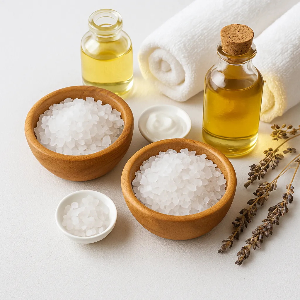 ترکیبات طبیعی ماساژ با نمک دریا